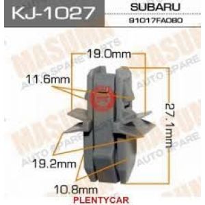 Клипса крепежная MASUMA KJ-1027 SUBARU