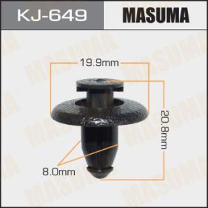 Клипса крепежная MASUMA KJ-649 салонная черная NISSAN