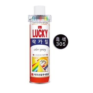 Нитроэмаль-спрей LUCKY 305 черный глянцевый