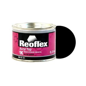 Грунт-эмаль акриловая REOFLEX 1K черная матовая 0,5кг