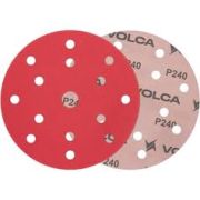 Круг абразивный VOLCA Onyx D150мм 15отв усиленная основа керамика красный